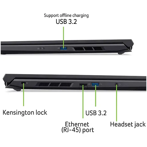 Ноутбук Ігровий Acer Nitro V16 ANV16-71-7511 i7-14650HX la 52GHz,16'',IPS,32GB DDR5,1TB,RTX 4060 8GB - фото 15