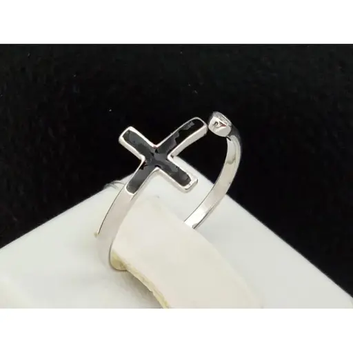 Серебряное кольцо Qvaliz с фианитом и эмалью. 901-01115 18 - фото 3