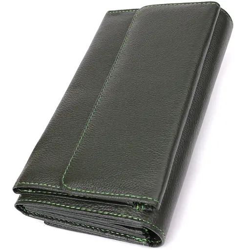 Горизонтальный кошелек с карманом для телефона из натуральной кожи ST Leather 19х10х3 см acs0029674 - фото 2