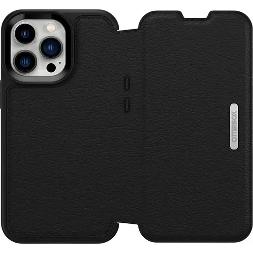 Оригінальний чохол книжка OtterBox Strada шкіряний протиударний для iPhone 13 Pro Black (77-85796)