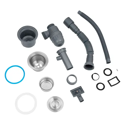 Кухонная мойка Kroner Derby-5050HM Brush + сушка для посуды, смеситель и дозатор (CVS30137) - фото 11