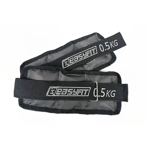 Утяжелители EasyFit 2 х 0,5 кг для ног и рук с металлом (EF-AWTМ-050) - фото 1