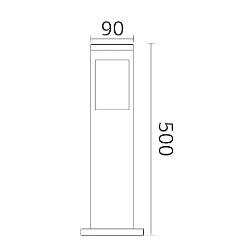 Светильник садово-парковый "CINAR-2" (Е27, черный) столбик - фото 2