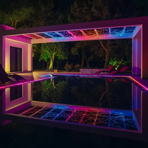 Twinkly Гірлянда Smart LED Twinkly Dots Lights RGB 200 IP44 10м кабель прозорий - фото 5