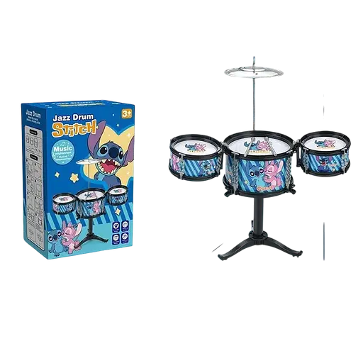 Барабанная установка “Герой Стич” DX 1001-6 — мощь ритма и стильный звук - фото 2