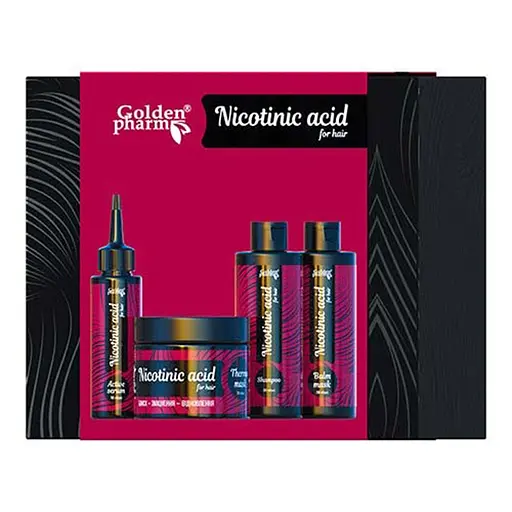 Набор для волос Golden Pharm Никотиновая кислота 4 единицы