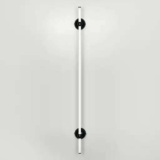 Линейное бра в черном корпусе с двумя креплениями 120 см Line F Арт. WJ023/1200-2 BK - фото 4