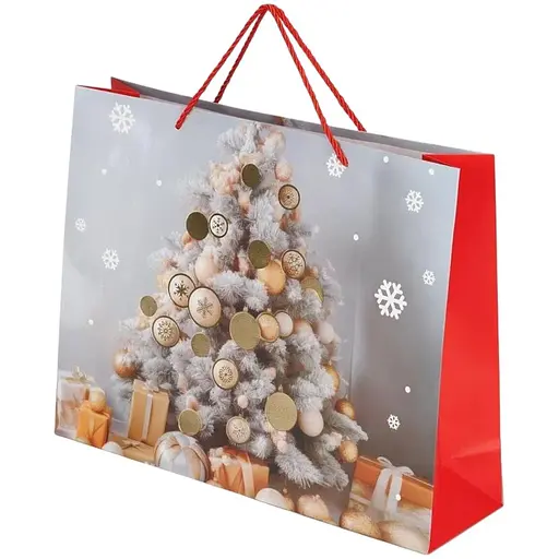 Пакет подарунковий новорічний DW0510X139 Різнокольоровий (NY) - фото 1