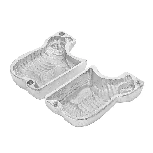 Форма алюминиевая пасхальная "Барашек" для выпечки праздничного цельного кекса барашка 13х8.5х5.5 см, Ласунка Серый 85357 - фото 3