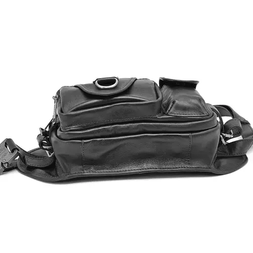 Чоловіча шкіряна сумка на пояс TARWA 25х14х10 см 000296343 - фото 4