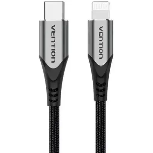 Кабель Vention USB 2.0 C to Lightning Cable 1 м серый Aluminum Alloy Type (TACHF)