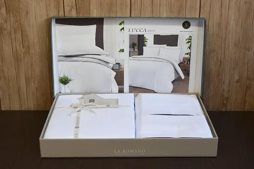 Постільна білизна Lucca White Сатин Делюкс La Romano pbe0051012 - фото 3