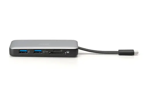 Digitus Док-станция USB-C > HDMI/2xUSB-A/USB-C/SD/MicroSD/RJ54, Travel - фото 5