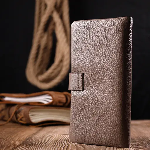 Женское кожаное портмоне KARYA 9.5х18.5х2 см acs0024048 - фото 8