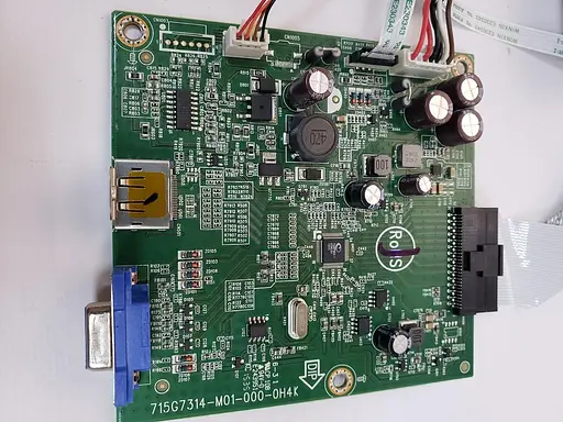 Материнская плата монитора HP P202 715G7314-M01-00-0H4K "Б/У" - фото 2