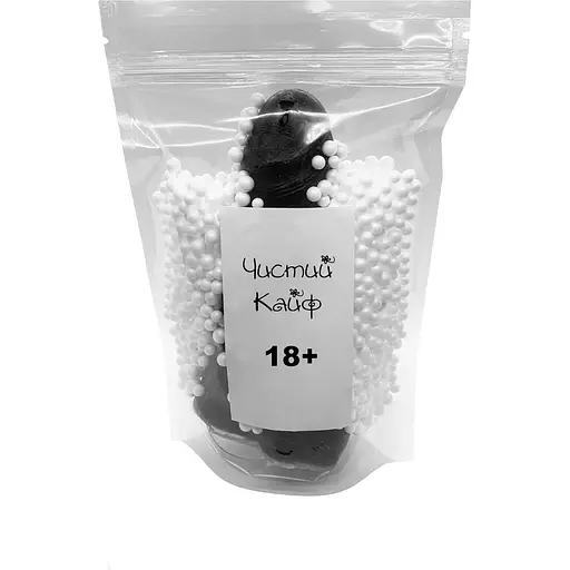 Крафтовое мыло-член с присоской Чистий Кайф Black Size M - фото 4