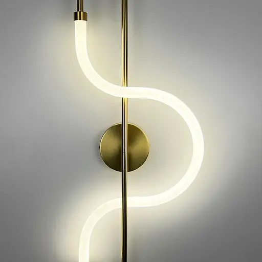 Латунная бра с акриловым рассеивателем 65 см Line F Арт. W030/600 AB - фото 4