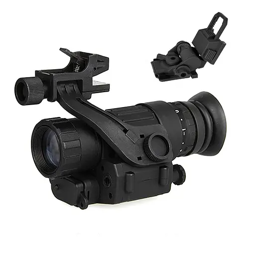 Тактический монокуляр ночного видения Night Vision PVS-14 + адаптер на шлем L4G24 + J-arm Mount + Рог дугой - фото 2