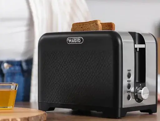 Тостер для хлеба Magio MG-287 тостерница для горячих бутербродов 7 ступеней поджаривания черная 780 Вт - фото 3