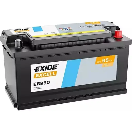 Акумулятор Exide Excell 95Ah Ев (-/+) (800EN) (353х175х190) EB950