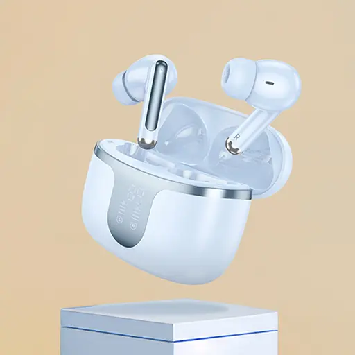 Беспроводные TWS наушники Hoco EQ10, вакуумные, BT5.3, 40mAh, 300mAh, 7h, blue - фото 4