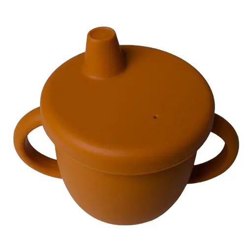 Поїльник силіконовий непроливайка oldbro 150ml orange - фото 1