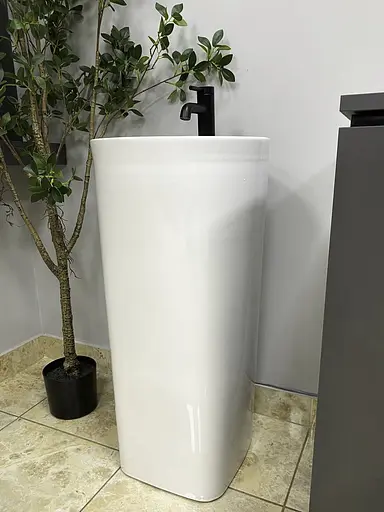 Умивальник підлоговий VBI Asola white VBI-019019, Білий - фото 5