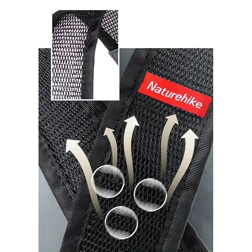 Рюкзак туристический сверхлегкий Naturehike Ultralight NH17A012-B (18 л) Зеленый - фото 7