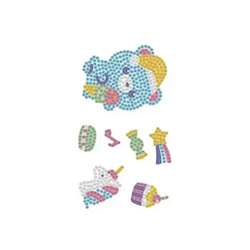 Набор для творчества Алмазная мозаика "Мишка" FG24062201B-4 фигурки-наклейки