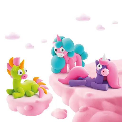 Набор самозатвердевающего пластилина Радужные единороги: Брайти, Спарки, Клауди ЛИПАКА 60054-UA01 - фото 3