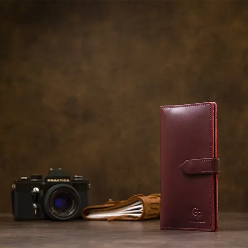 Женское кожаное портмоне Grande Pelle 9х18х1.5 см acs0018759 - фото 6