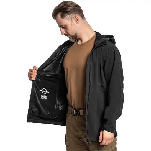 Куртка Pentagon Monlite WP Softshell Jacket M Black - фото 4