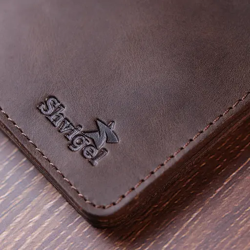 Кожаный портомный унисекс Shvigel 9.3х9.5х1.3 см acs0022798 - фото 8