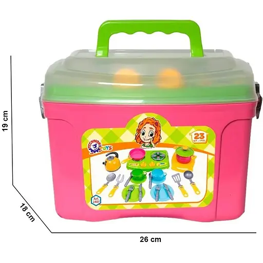 Кухонный набор Technok Toys ТехноК 8 (2407), 23 предмета, в кейсе - фото 3