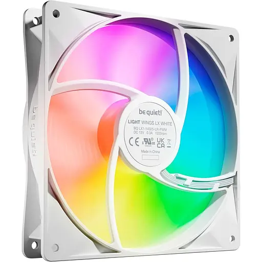 Комплект вентиляторів Be quiet! LIGHT WINGS LX 140mm PWM white 3 шт (BL128) - фото 2