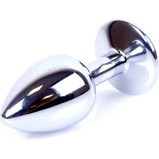 Анальна пробка Boss Of Toys Boss Series - Jewellery Silver Plug Light Blue S, BS6400014, Срібний / Голубой - фото 4