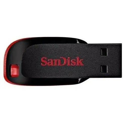 Флеш накопитель USB 64Gb SanDisk Cruzer Blade черный/Red USB 2.0 (SDCZ50-064G-B35) - фото 1