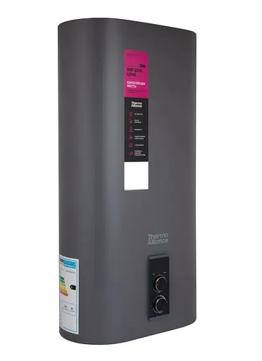 Водонагрівач електричний Thermo Alliance, 2 кВт, мокрий ТЕН, 80 л плоский, вертикальний, прямокутний, сірий (DT80V20G(PD)/2G) - фото 2