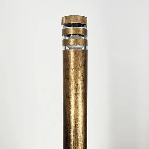 Видовжений вуличний світильник в корпусі кольору застаріле золото | Line F | Арт. 8021 80CM BG (стовп) - фото 3