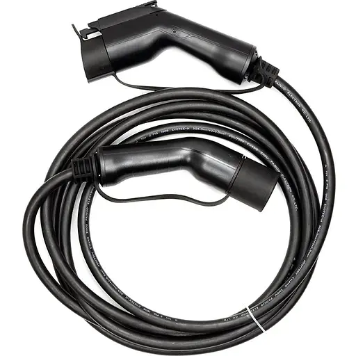 Зарядний кабель HiSmart для електромобілів Type 1 - Type 2, 32A, 7.2кВт, 1 фазний, 5м