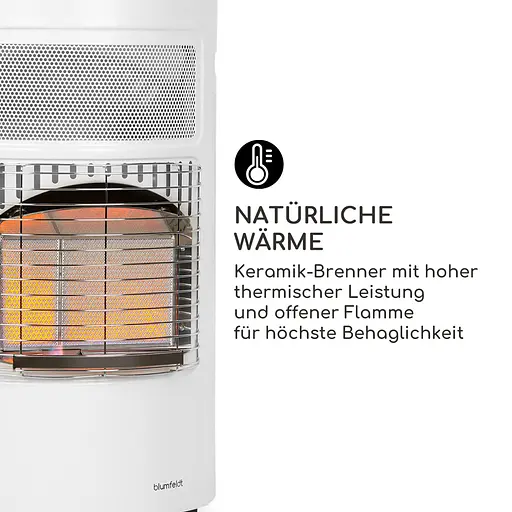 Газовый обогреватель blumfeldt Bonaparte 4200 Вт (10035031) Белый - фото 9