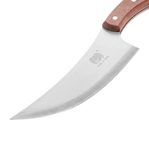 Обвалочный нож для мяса Satori из нержавеющей стали с деревянной рукояткой 26.5 см, Kitchen Master 87651 - фото 4
