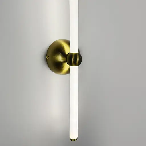 Лінійне бра у латунному корпусі з одним кріпленням 70 см Арт. WJ 023/690-1 AB Line F - фото 5