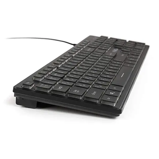 Клавіатура Vinga KB410 USB Black (KB410 Black) - фото 4