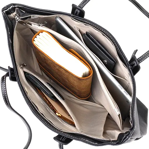 Сумка кожаная женская Vintage 38х24х10 см sum0022682 - фото 5