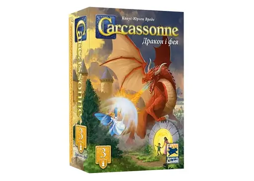 Настільна гра Feelindigo Каркасон: Дракон та Фея (Carcassonne: The Princess and the Dragon) (укр.) (FI25068)