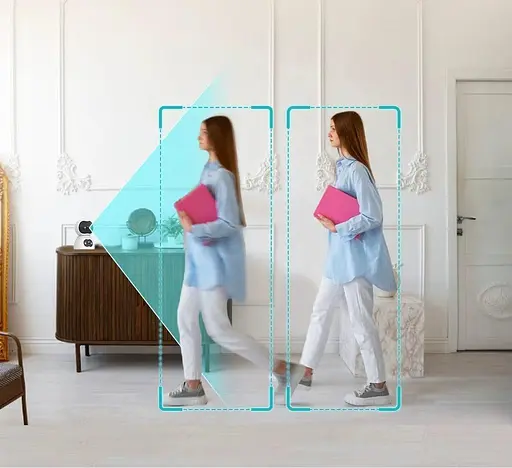 Відеоняня Xiaovv BQ2 PRO 4-мегапіксельна IP-камера з подвійним об'єктивом Wi-Fi огляд 360 ° нічним баченням - фото 6