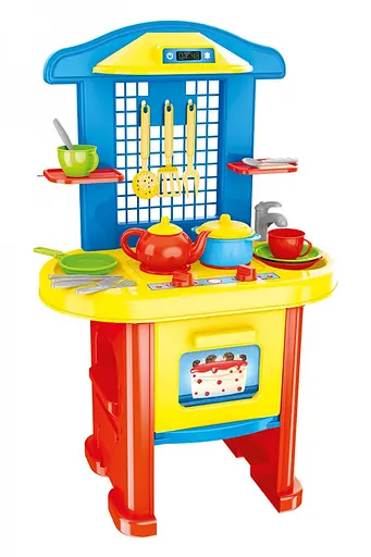 Іграшка "Кухня 3 ТехноК" 2124, плита, посуд, в коробці (4823037602124) - фото 1