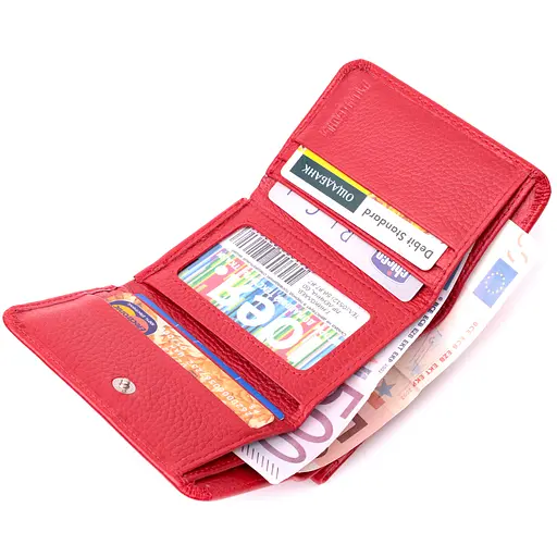 Кожаный женский кошелек ST Leather 11х8.7х2 см acs0028387 - фото 6