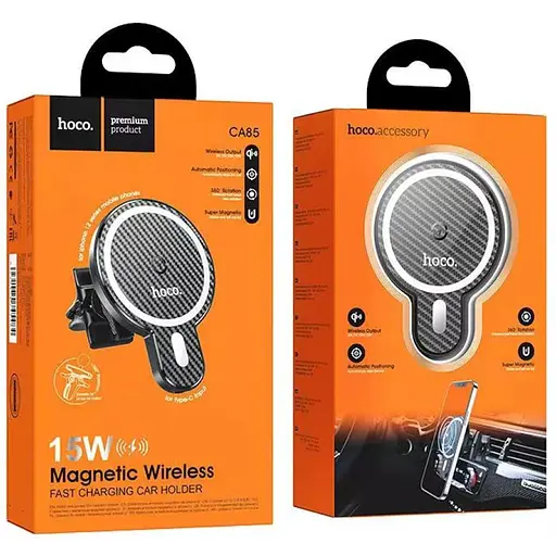 Автотримач з БЗП Hoco CA85 магнітний Black - фото 4